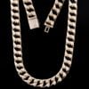 12mm Moissanite Cuban Link Chain In 925 Silver - Image 3