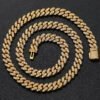 12mm Moissanite Miami Cuban Chain In 925 Silver - Image 2
