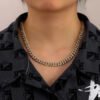 12mm Moissanite Miami Cuban Chain In 925 Silver - Image 4