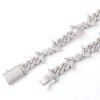 Iced Out Moissanite Cuban Chain In 925 Silver - Image 2