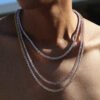 3mm 925 Silver D Moissanite Tennis Chain - Image 4