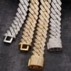 20mm Moissanite Cuban Link Chain In 925 Silver - Image 3